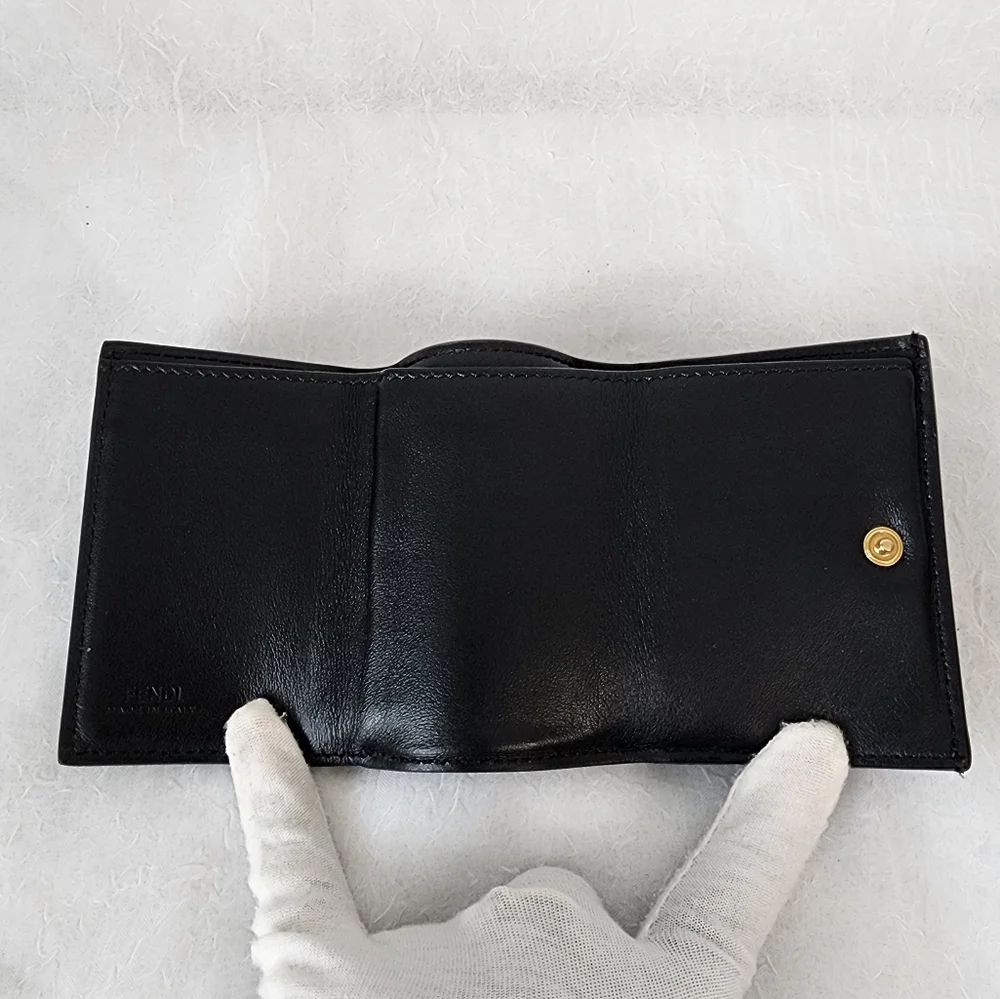 Auth Fendi FF Micro Trifold Wallet - Picture 7 of 12